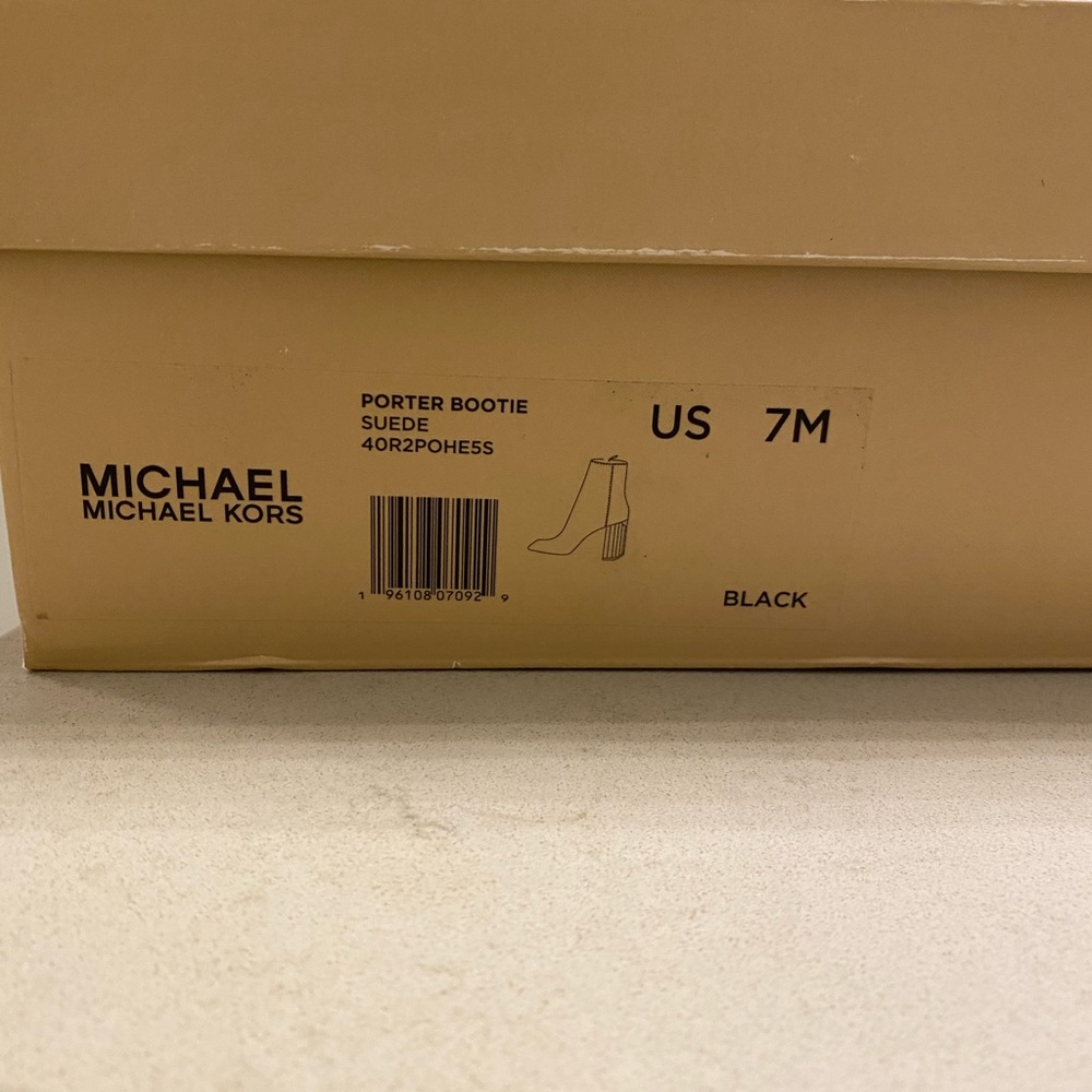 Michael Kors Porter Suede Ankle Boot - Picture 7 of 12